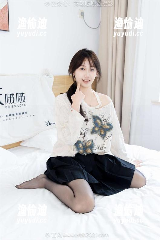袜啵啵-糯米 袜啵啵 - 小心!糯米全套写真中的白色,甜到你忘记吃饭!